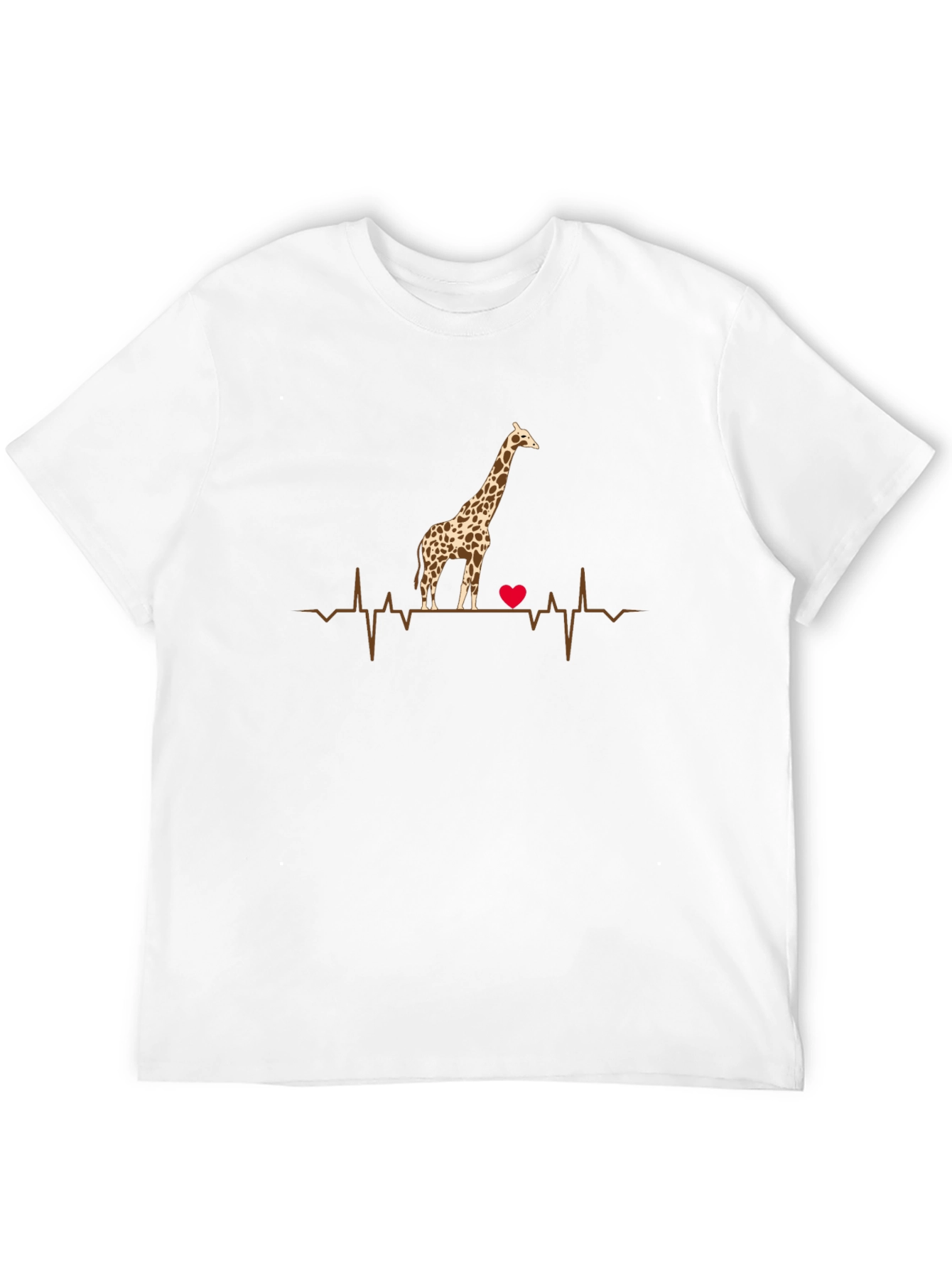 Giraffe Heartbeat Graphic Tee