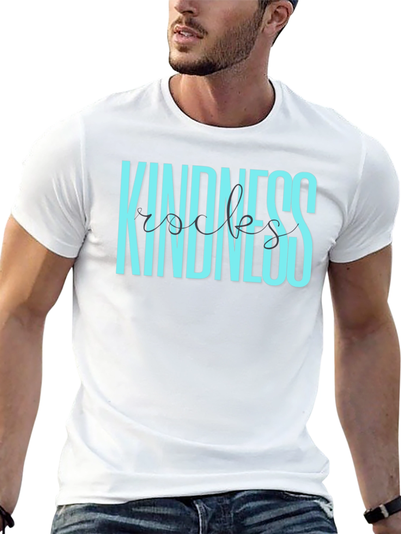 Kindness Rocks Graphic Tee - Soft Cotton Blend T-Shirt