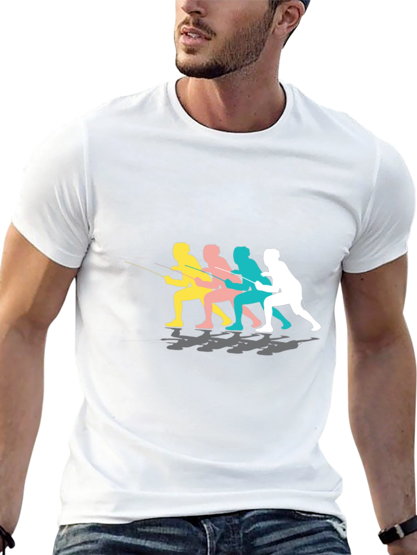 Fishermen Graphic Black Tee