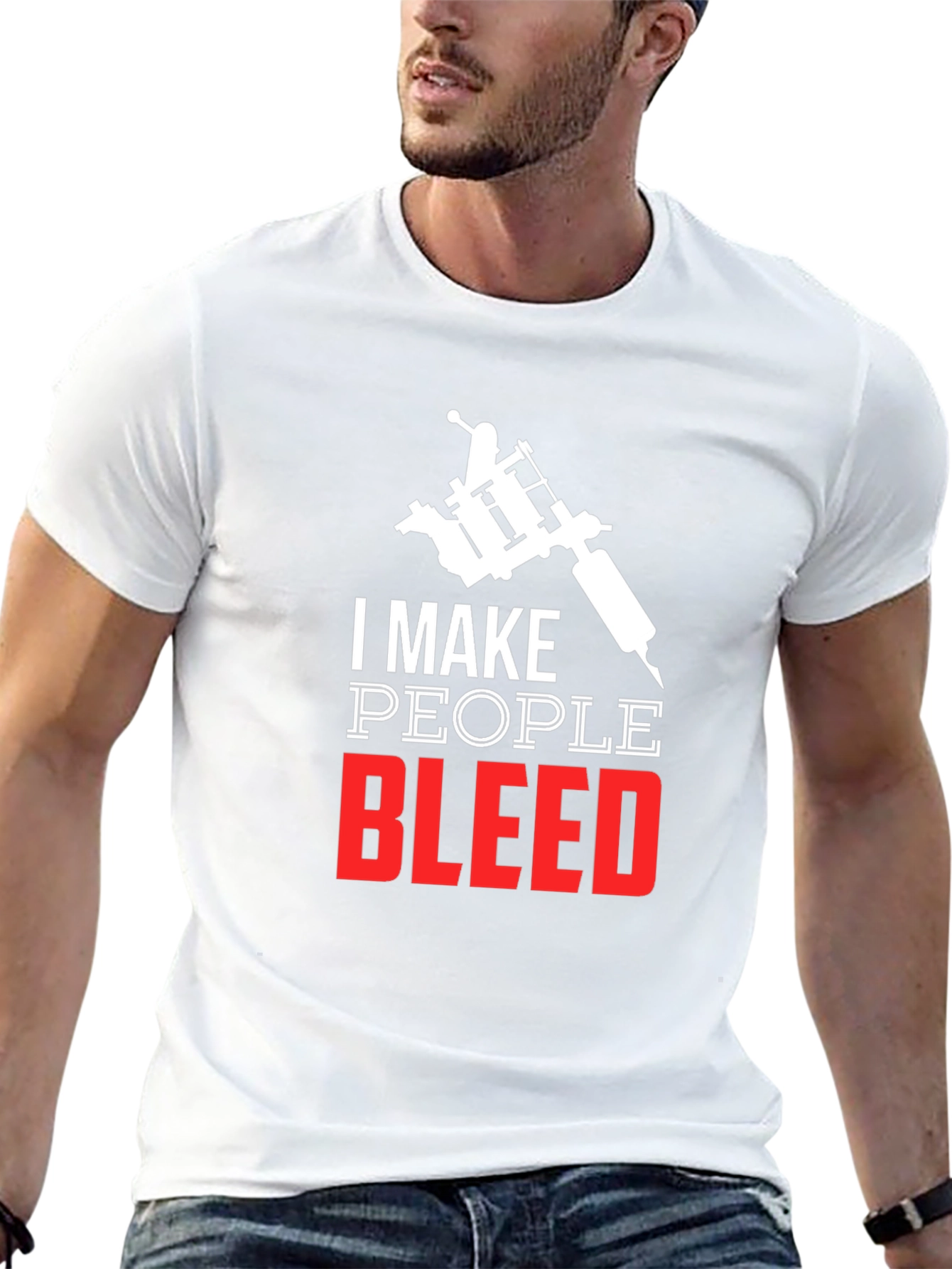 I Make People Bleed Tattoo Artist Tee