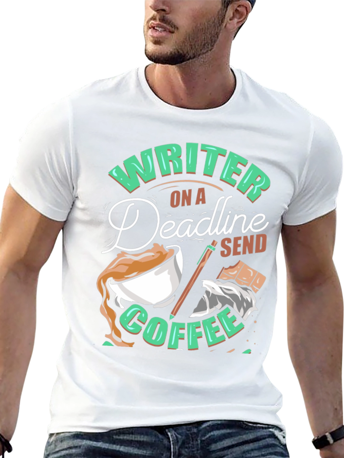 Writer On A Deadline Coffee T-Shirt