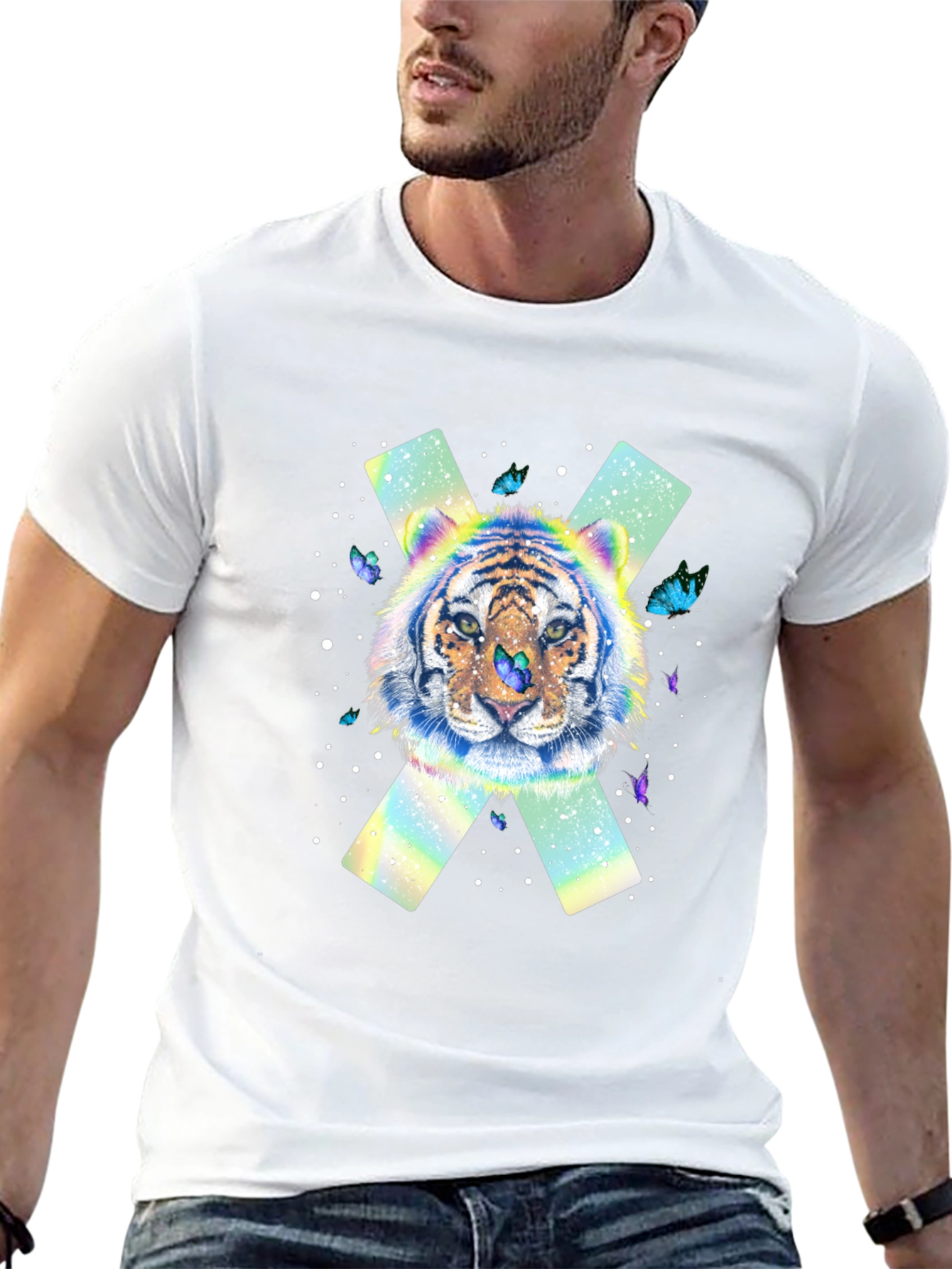 Tiger Butterfly X Graphic T-Shirt