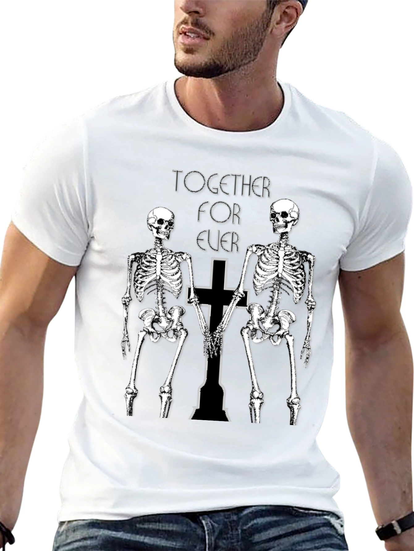 Skeleton Couple Black T-Shirt