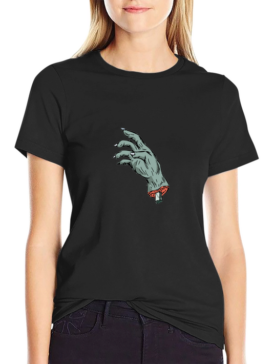 Zombie Hand Graphic Tee - Mens Black T-Shirt