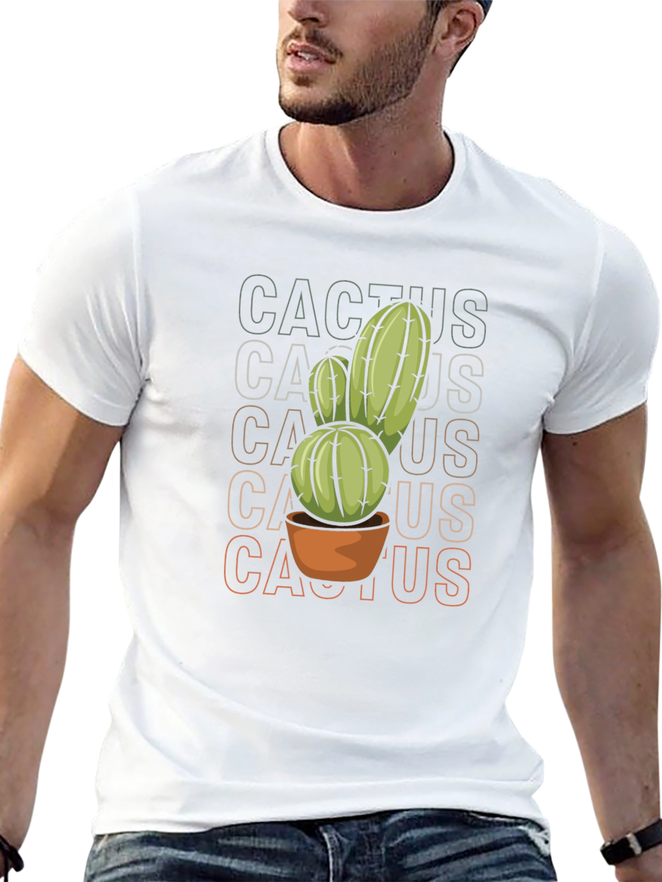 Cool Cactus Graphic Tee - Trendy Plant Lover Shirt