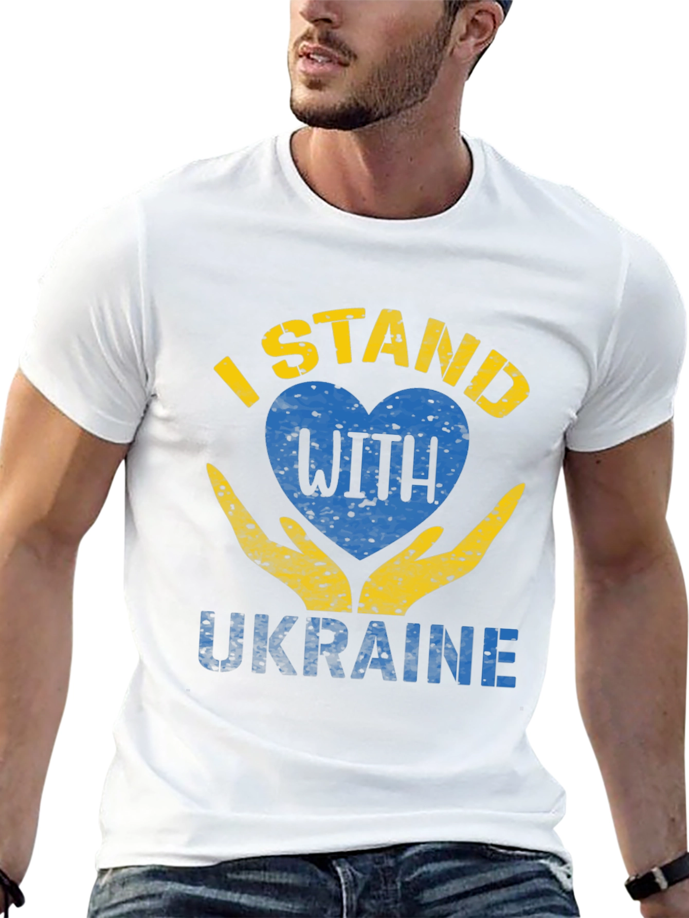 Ukraine Solidarity T-Shirt - I Stand With Ukraine