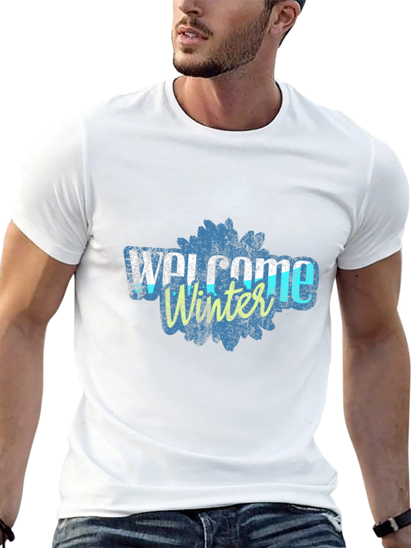 Welcome Winter Graphic Tee - Stylish Comfort