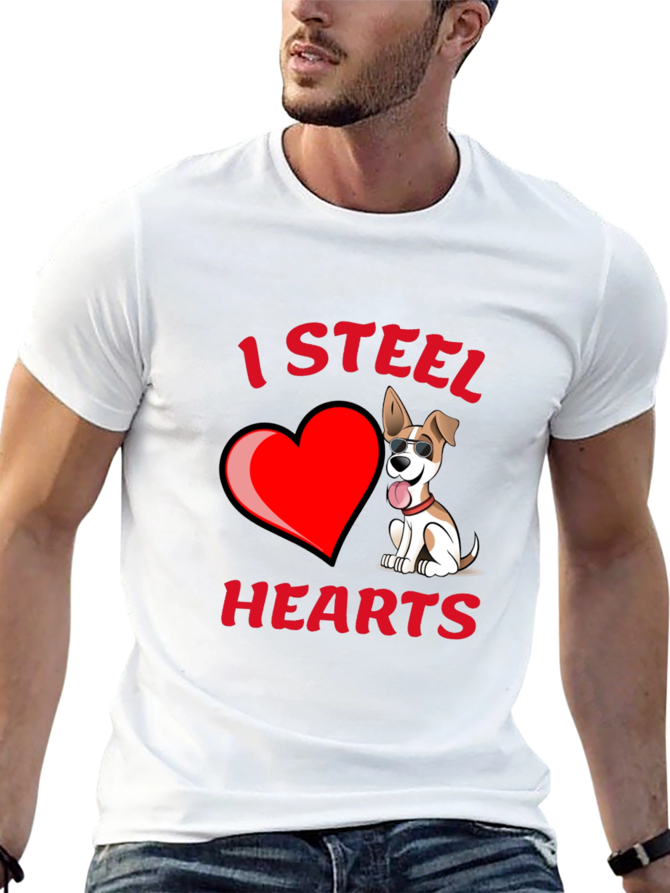 I Steal Hearts Dog T-Shirt