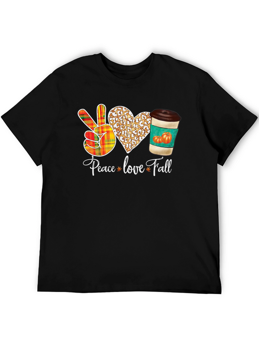 Peace Love Fall Graphic T-Shirt