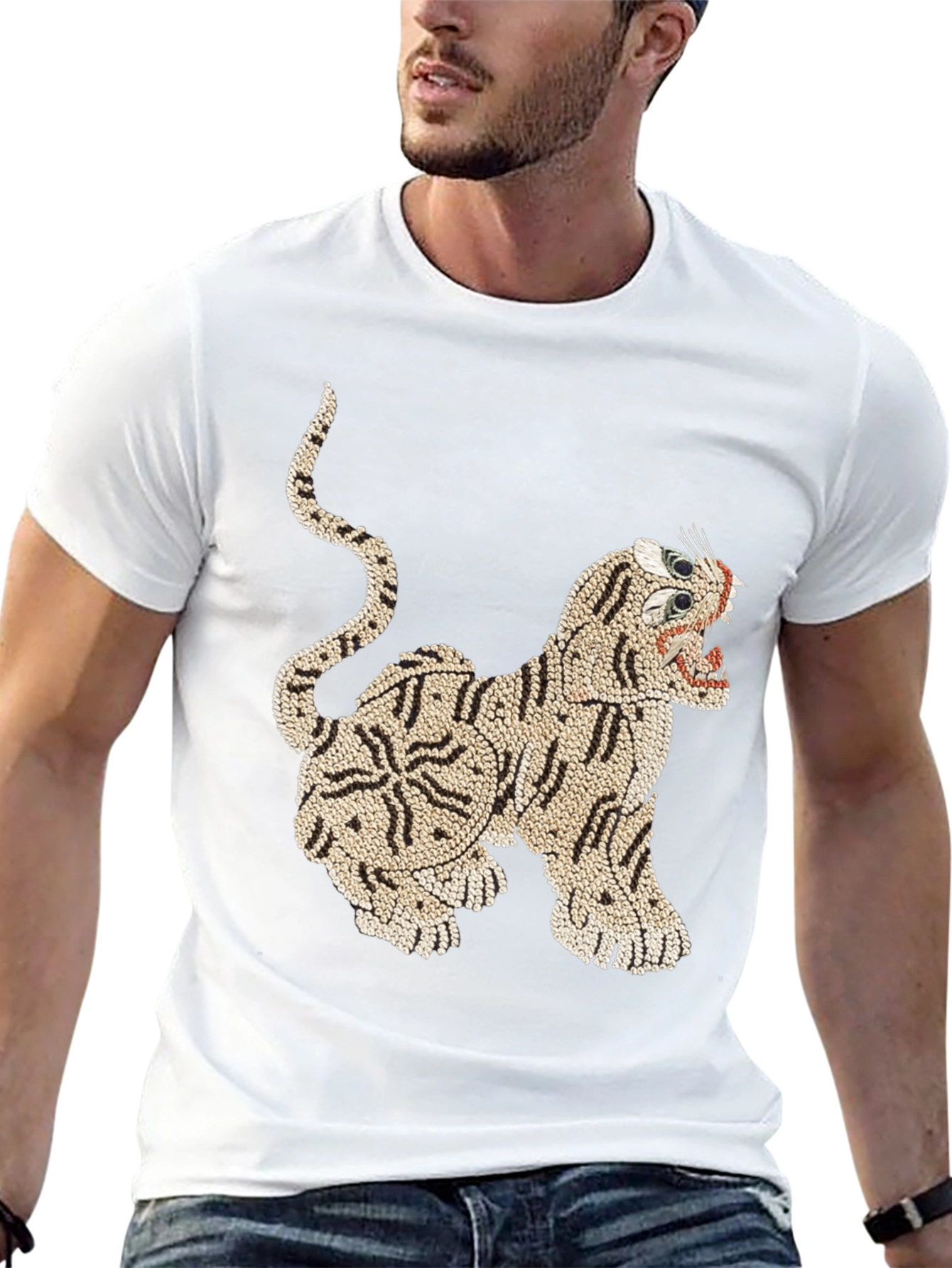 Tiger Graphic Print T-Shirt
