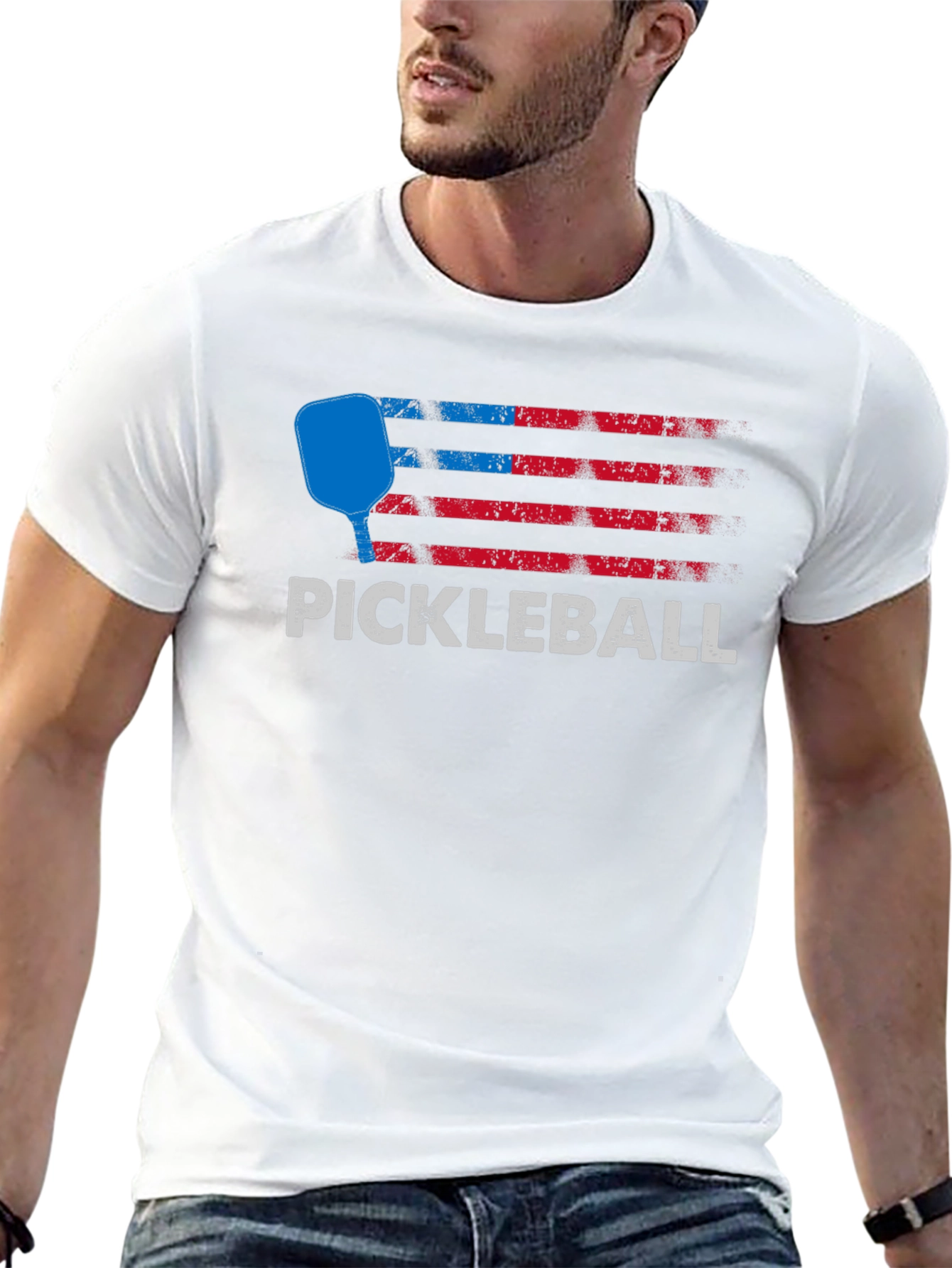 Pickleball American Flag T-Shirt