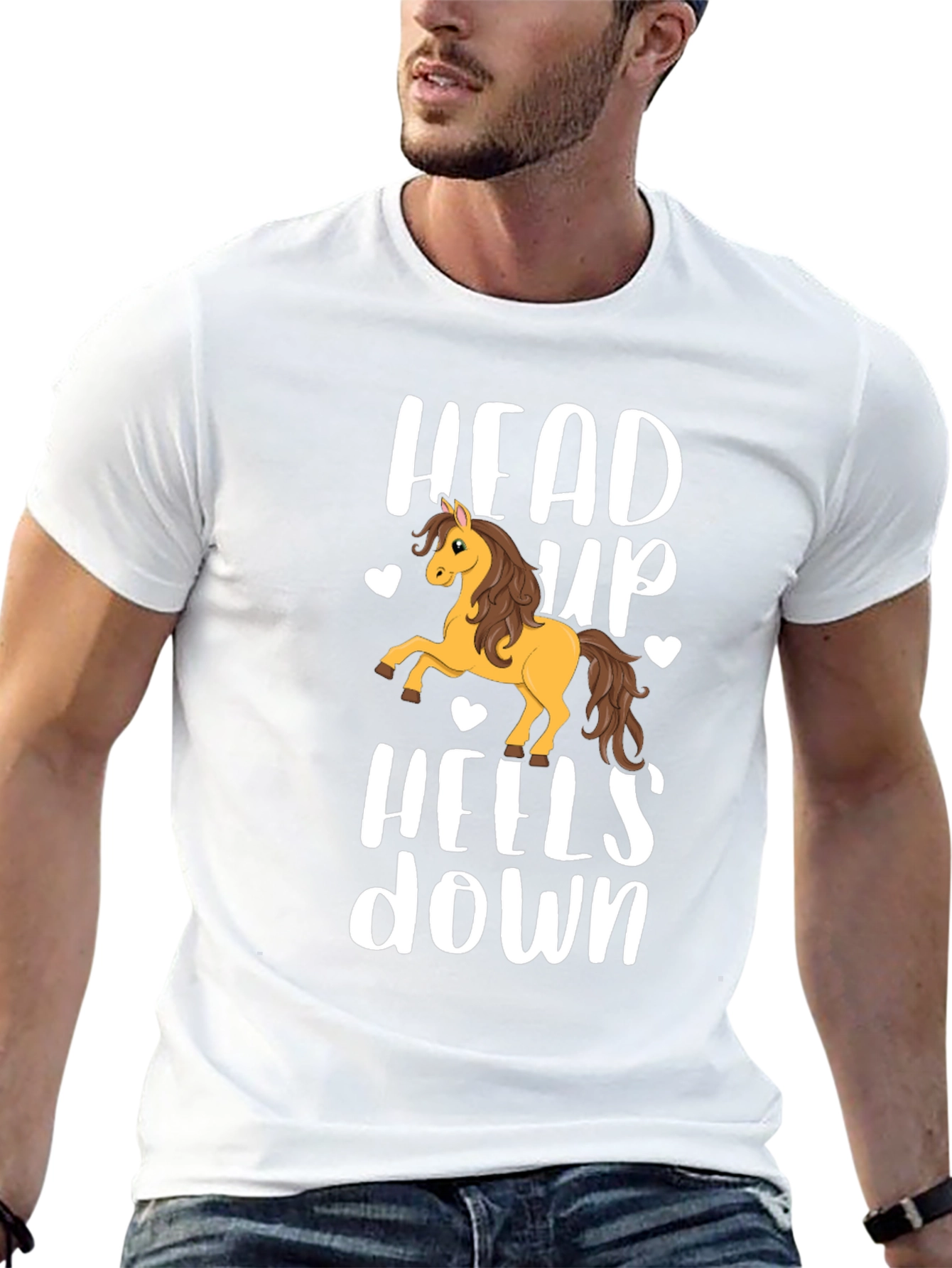 Head Up Heels Down Horse Graphic Tee