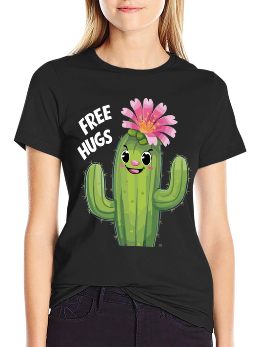 Cactus Hugs T-Shirt - Funny Graphic Tee