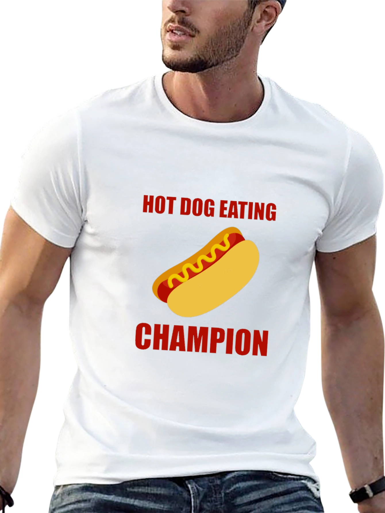 Hot Dog Eating Champion Graphic T-Shirt