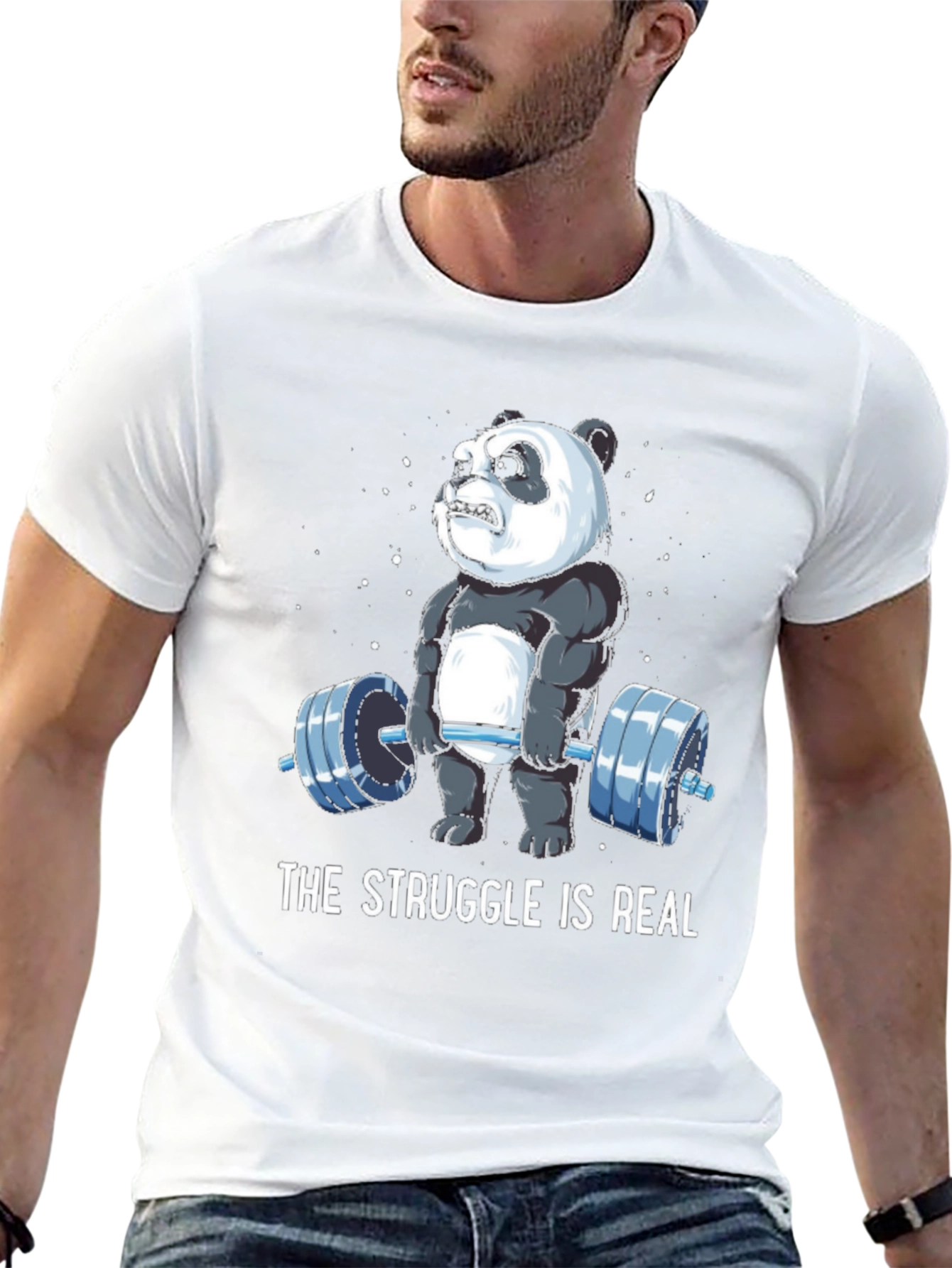 The Struggle is Real Panda T-Shirt