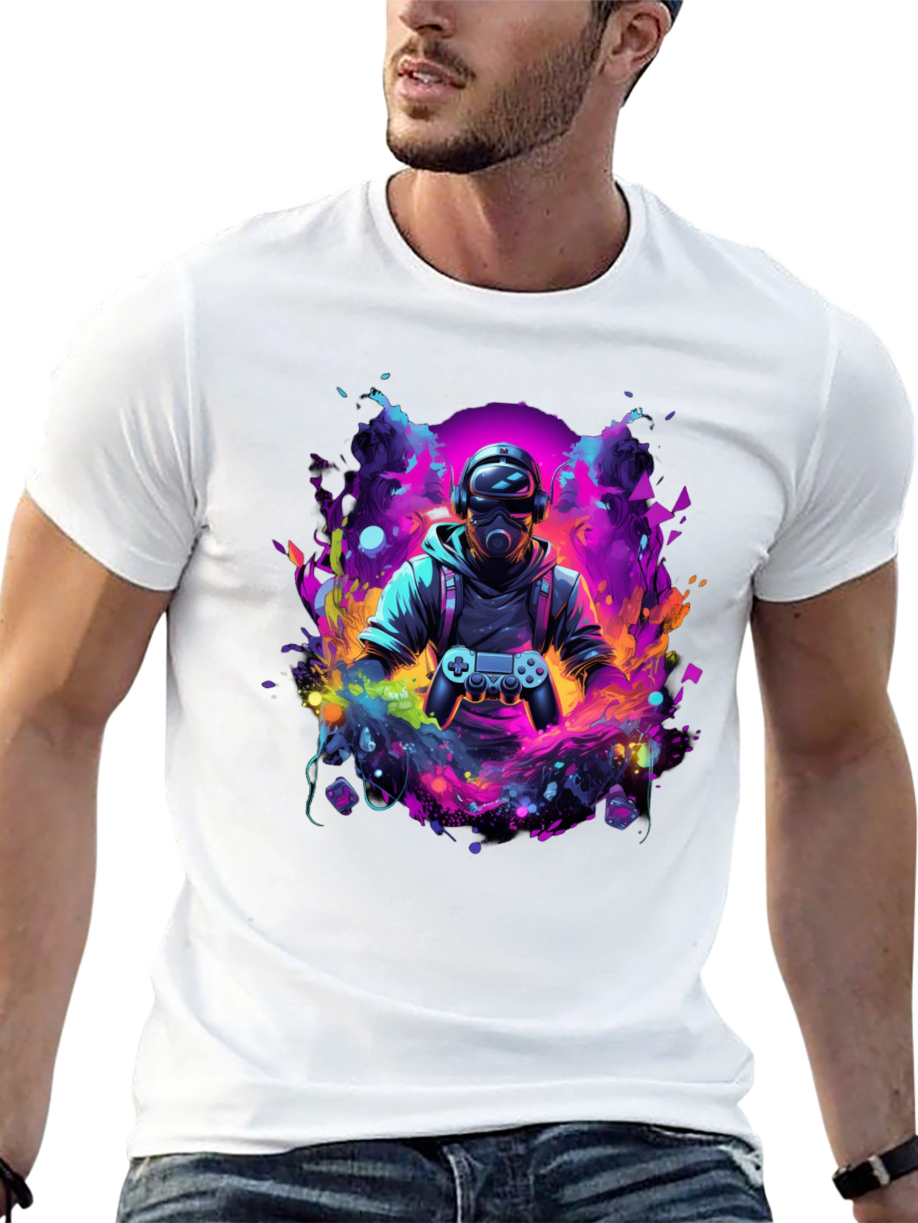 Gamer T-Shirt - Futuristic Design