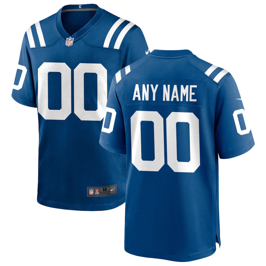 Men's Indianapolis Colts Custom1 Player Game Jerseys Blue