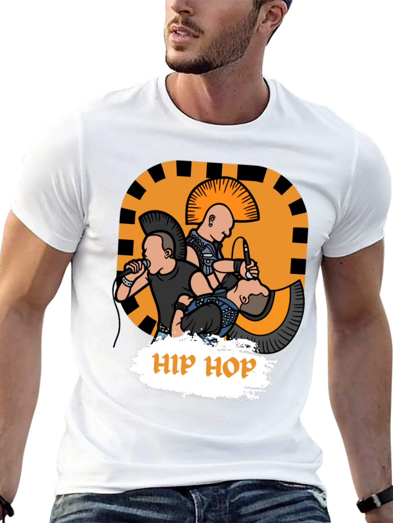 Punk Rock Hip Hop Graphic Tee