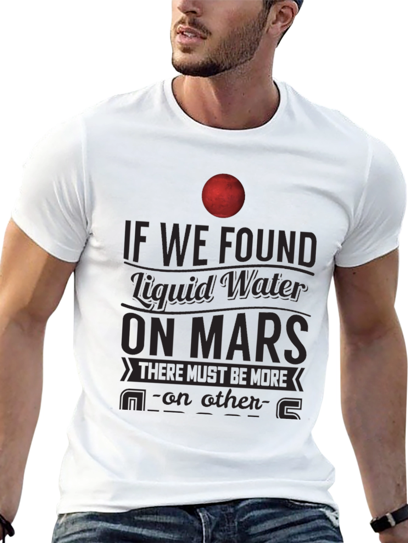 Mars Liquid Water T-Shirt - Space Exploration Tee