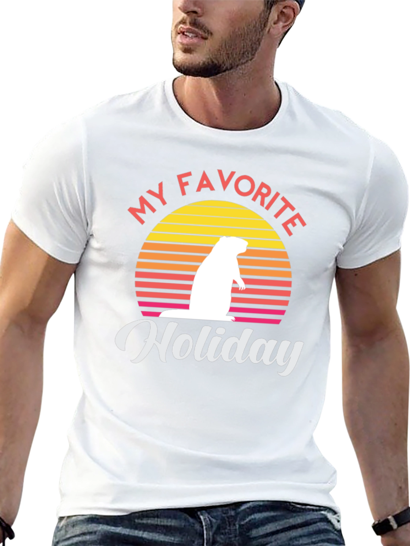 My Favorite Holiday Groundhog Day Graphic Tee