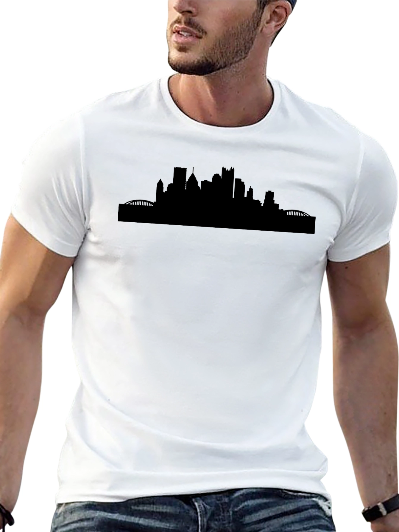 Pittsburgh Skyline Black T-Shirt