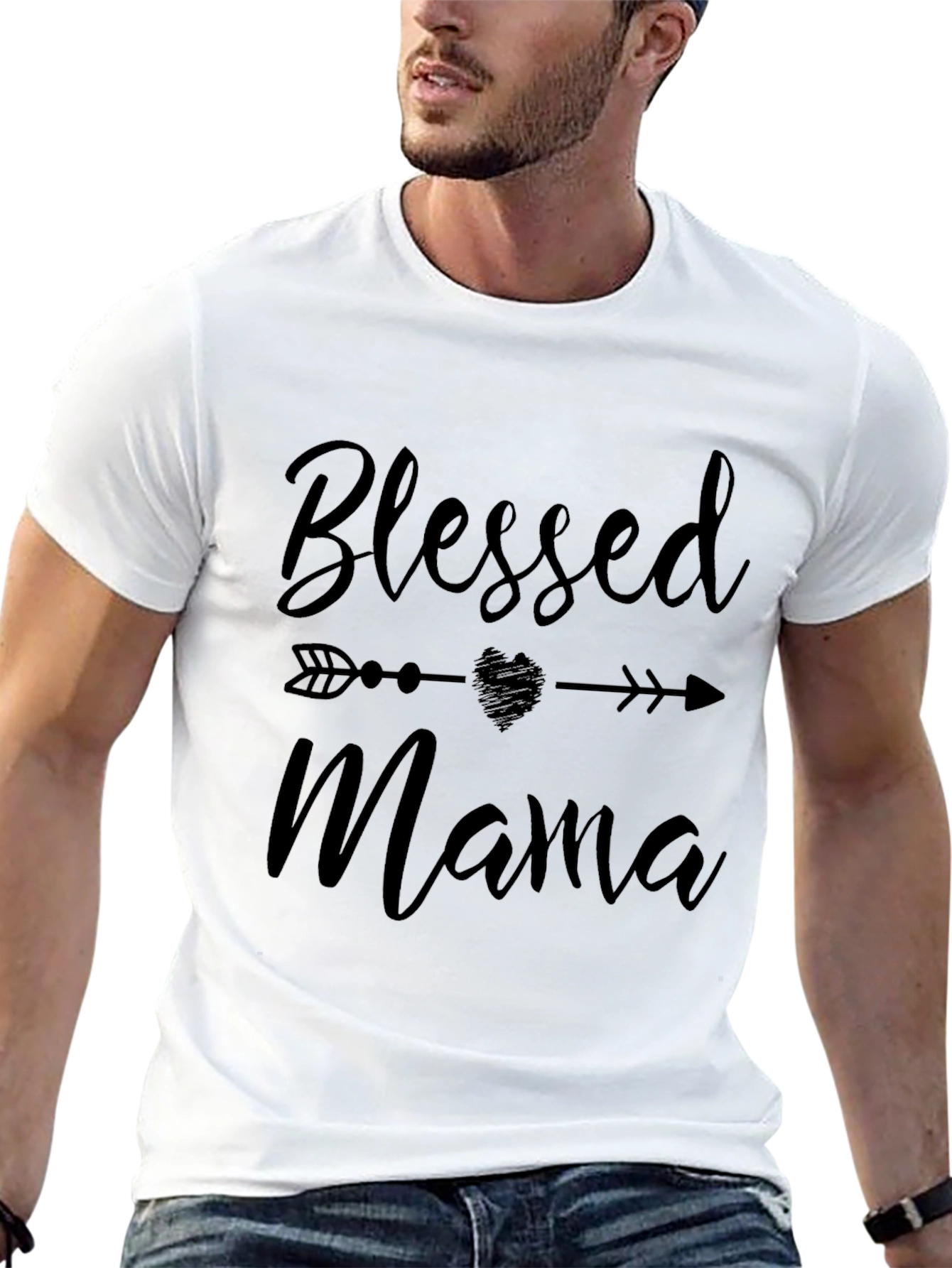 Blessed Mama Black T-Shirt