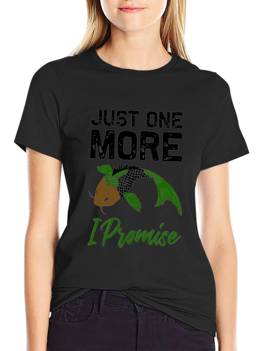 Just One More Koi Fish Black T-Shirt