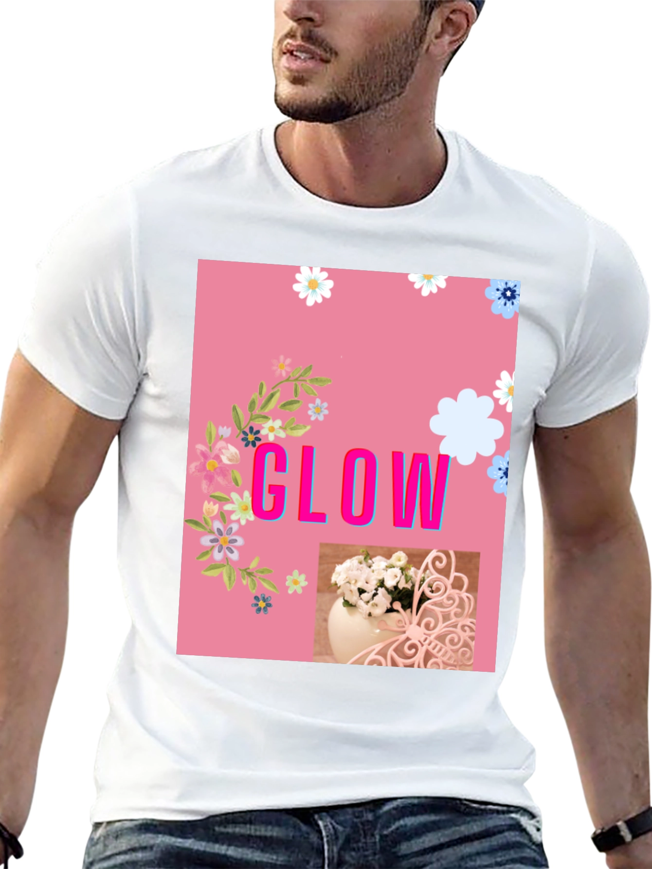 Floral Glow Graphic Tee