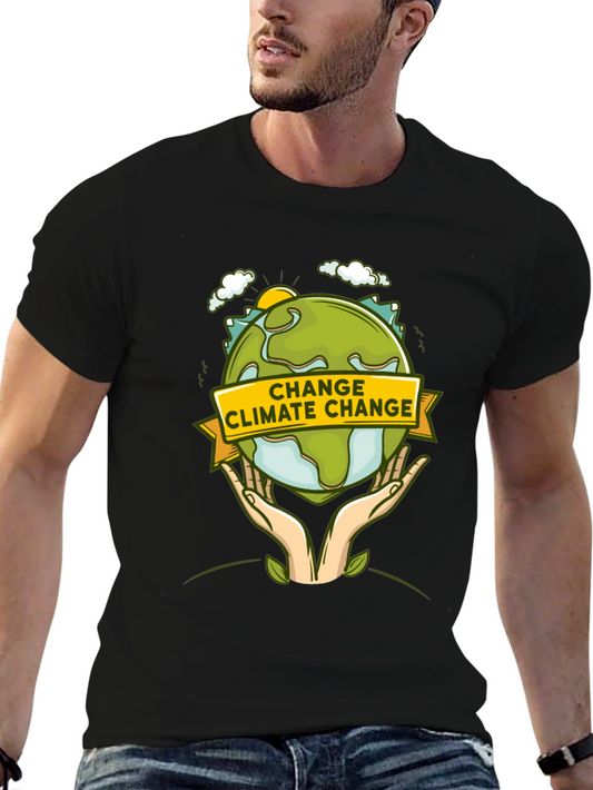 Change Climate Change Graphic T-Shirt - Earth Day Tee