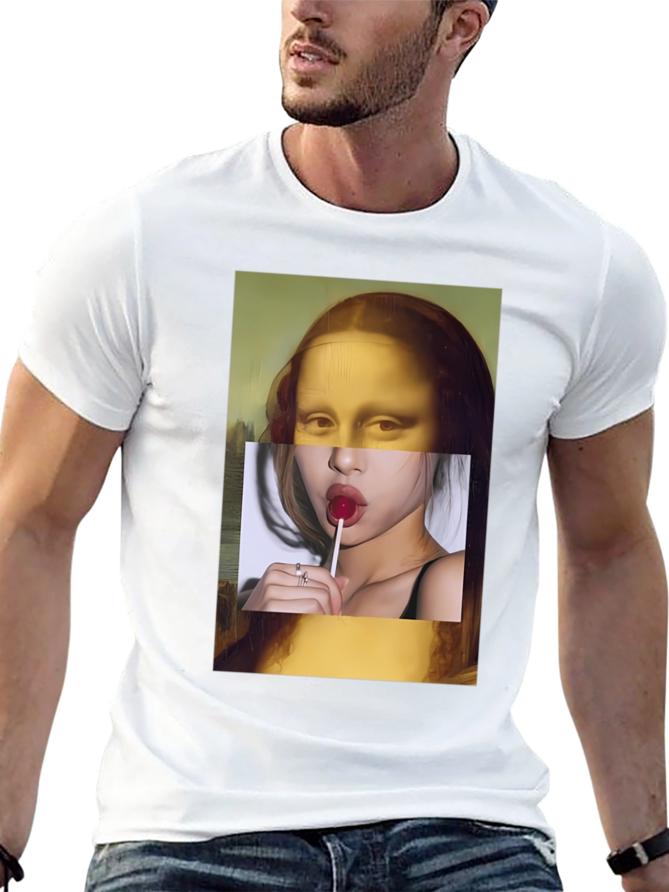Mona Lisa Meets Modern Tee