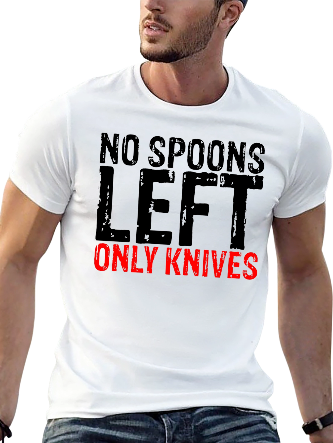 No Spoons Left Only Knives Graphic Tee