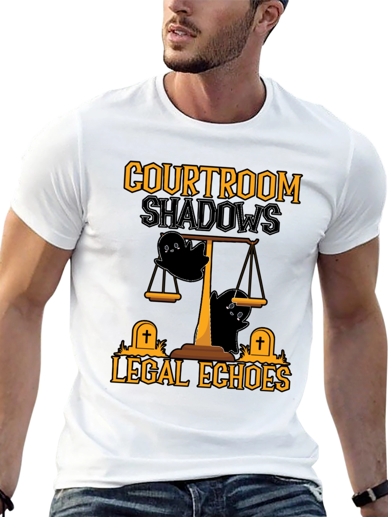 Courtroom Shadows Halloween T-Shirt
