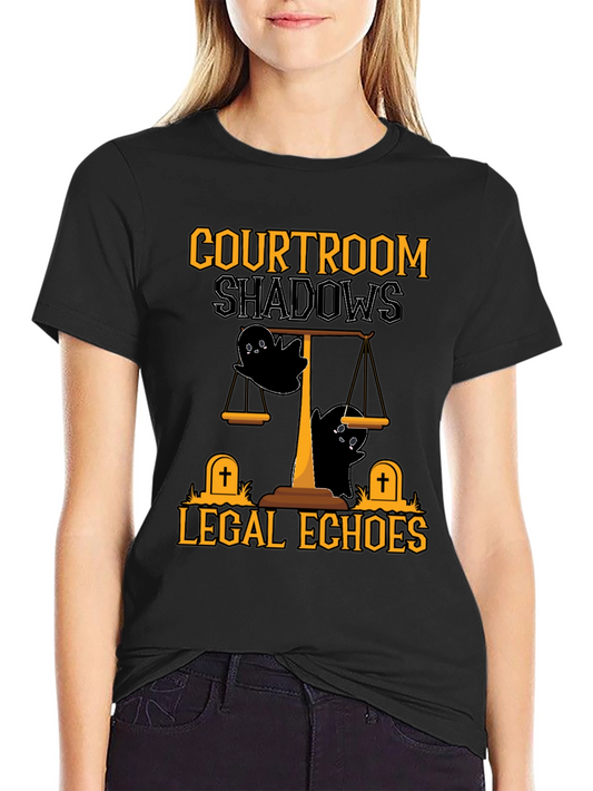 Courtroom Shadows Halloween T-Shirt