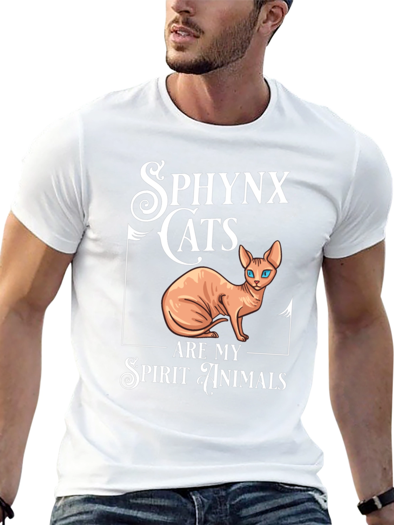 Sphynx Cat Spirit Animal Graphic Tee