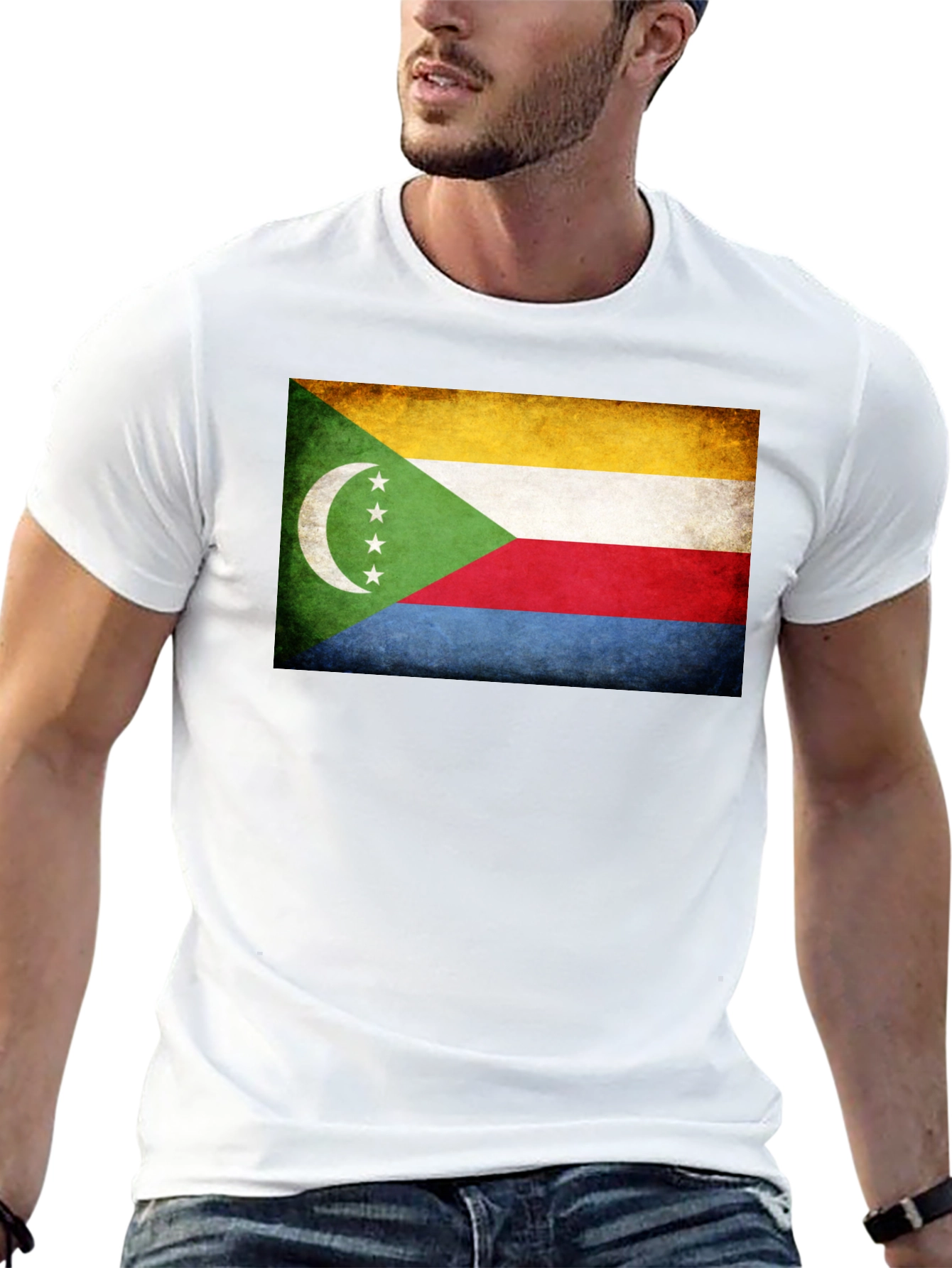 Comoros Flag Graphic T-Shirt