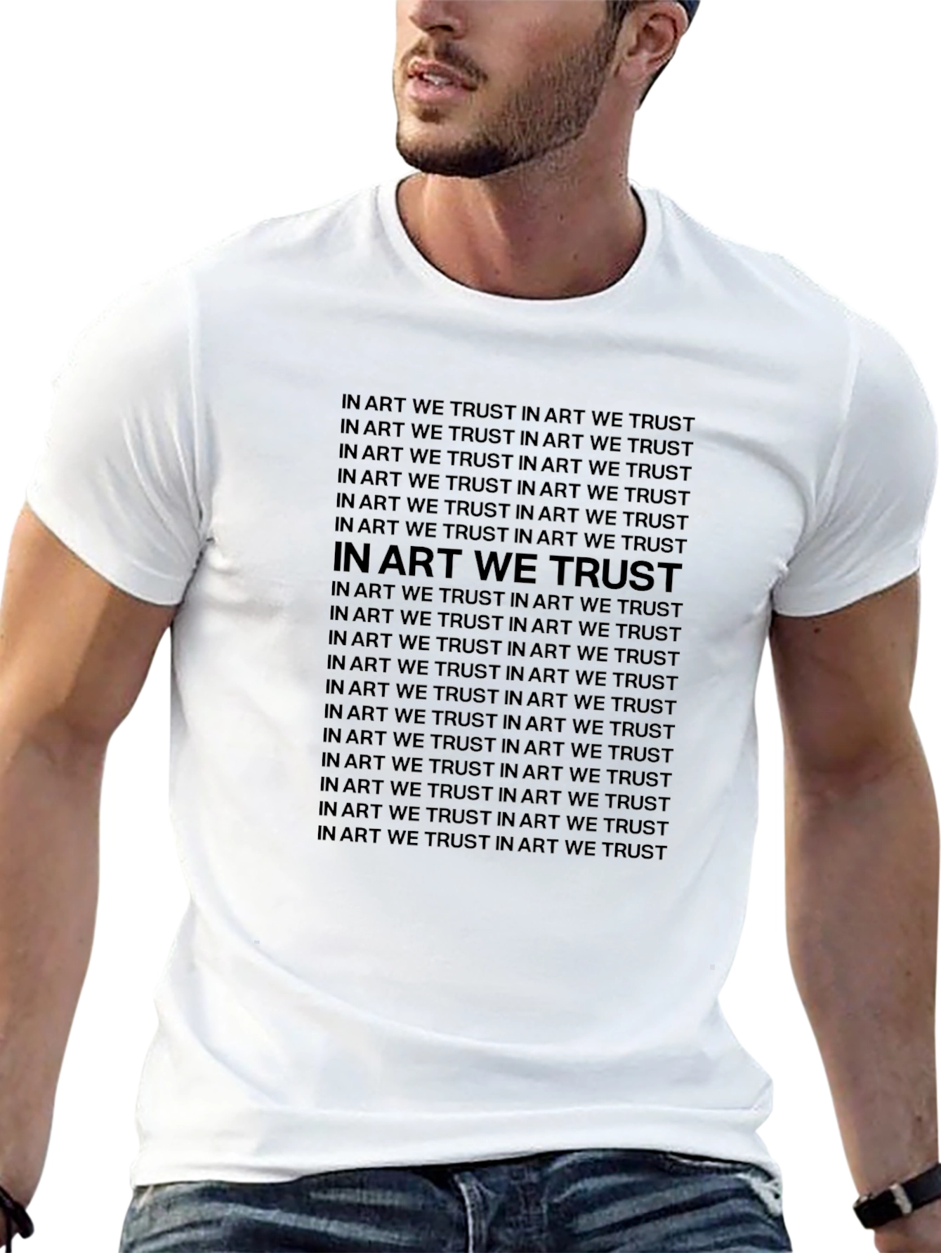 In Art We Trust Graphic Tee - Black