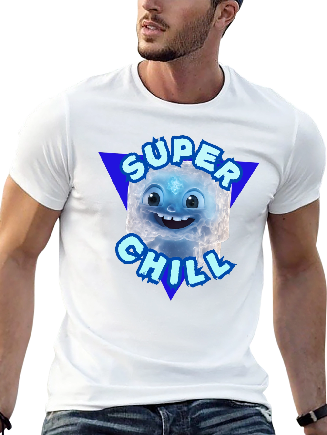 Super Chill Character Black T-Shirt