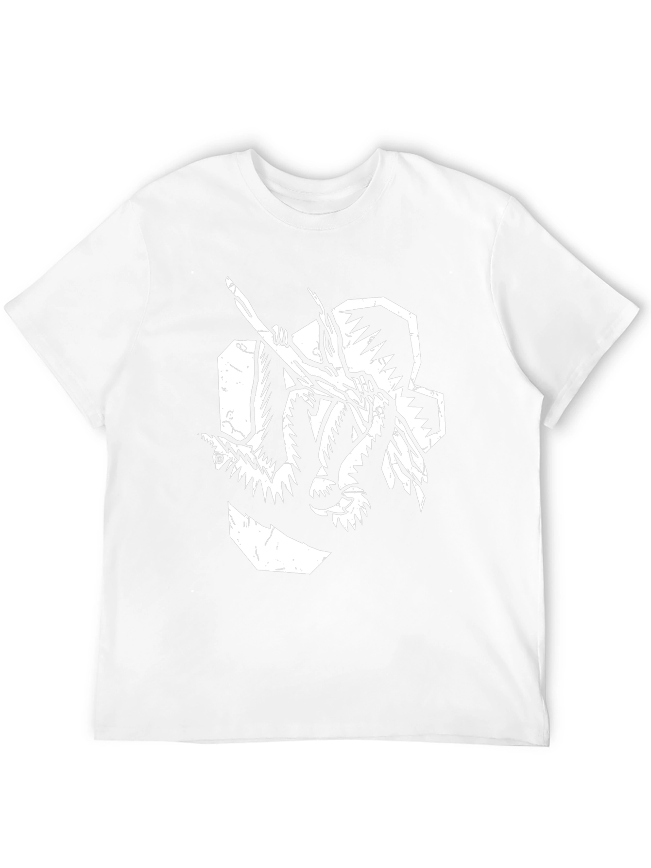 Graphic Black T-Shirt: Unique Monster Art