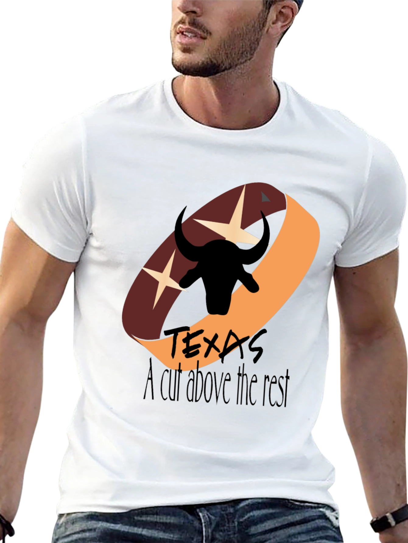 Texas Steer Graphic Tee - A Cut Above