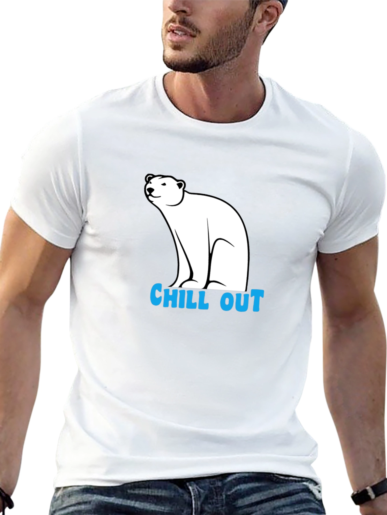 Chill Out Polar Bear Graphic Tee