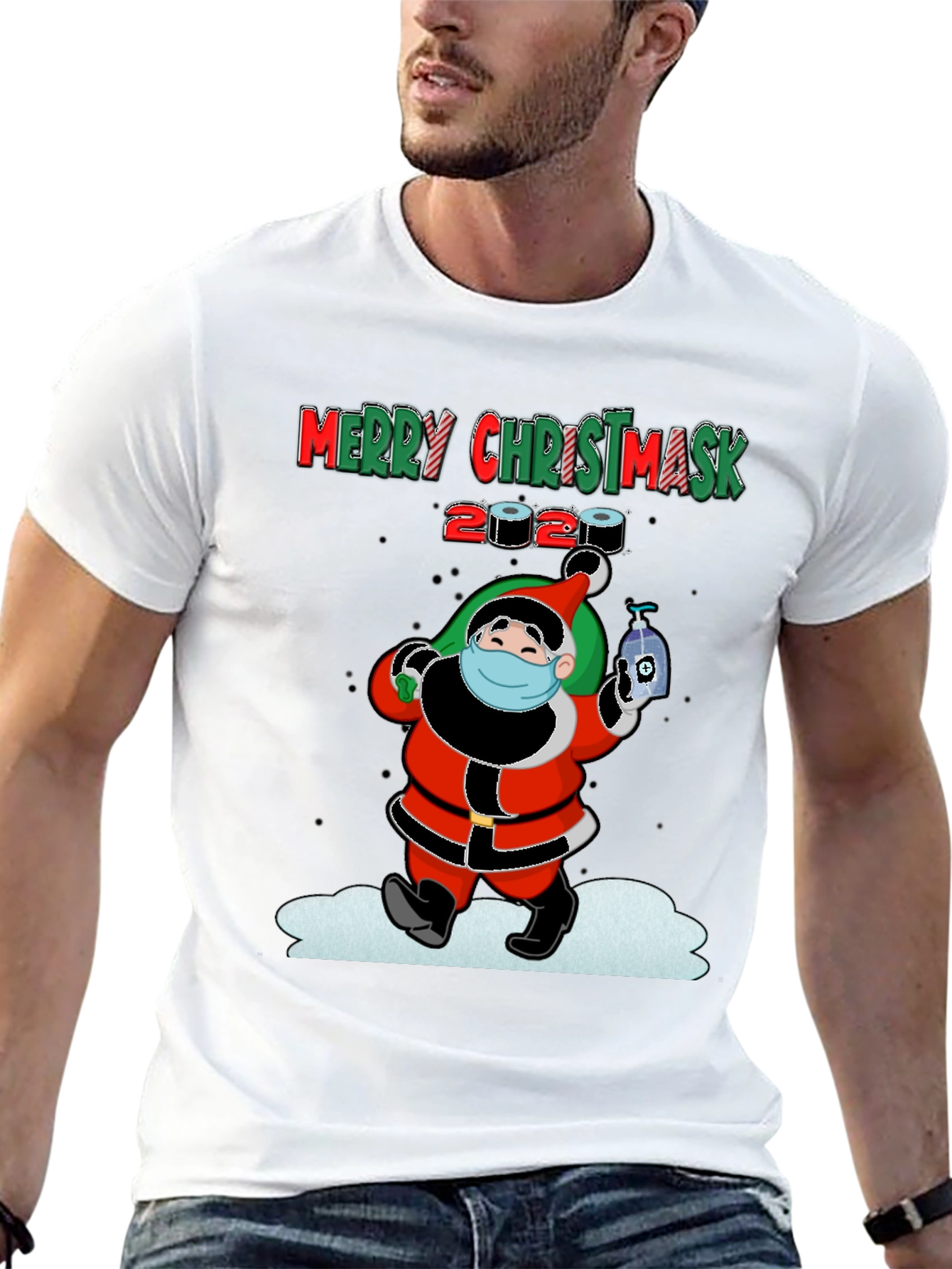 Merry Christmask 2020 Santa T-Shirt