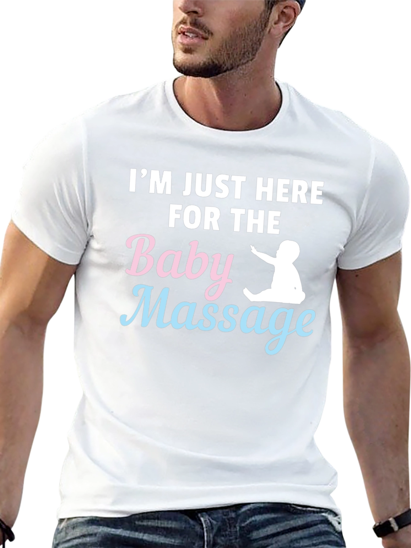 Baby Massage T-Shirt - Humorous Parent Tee