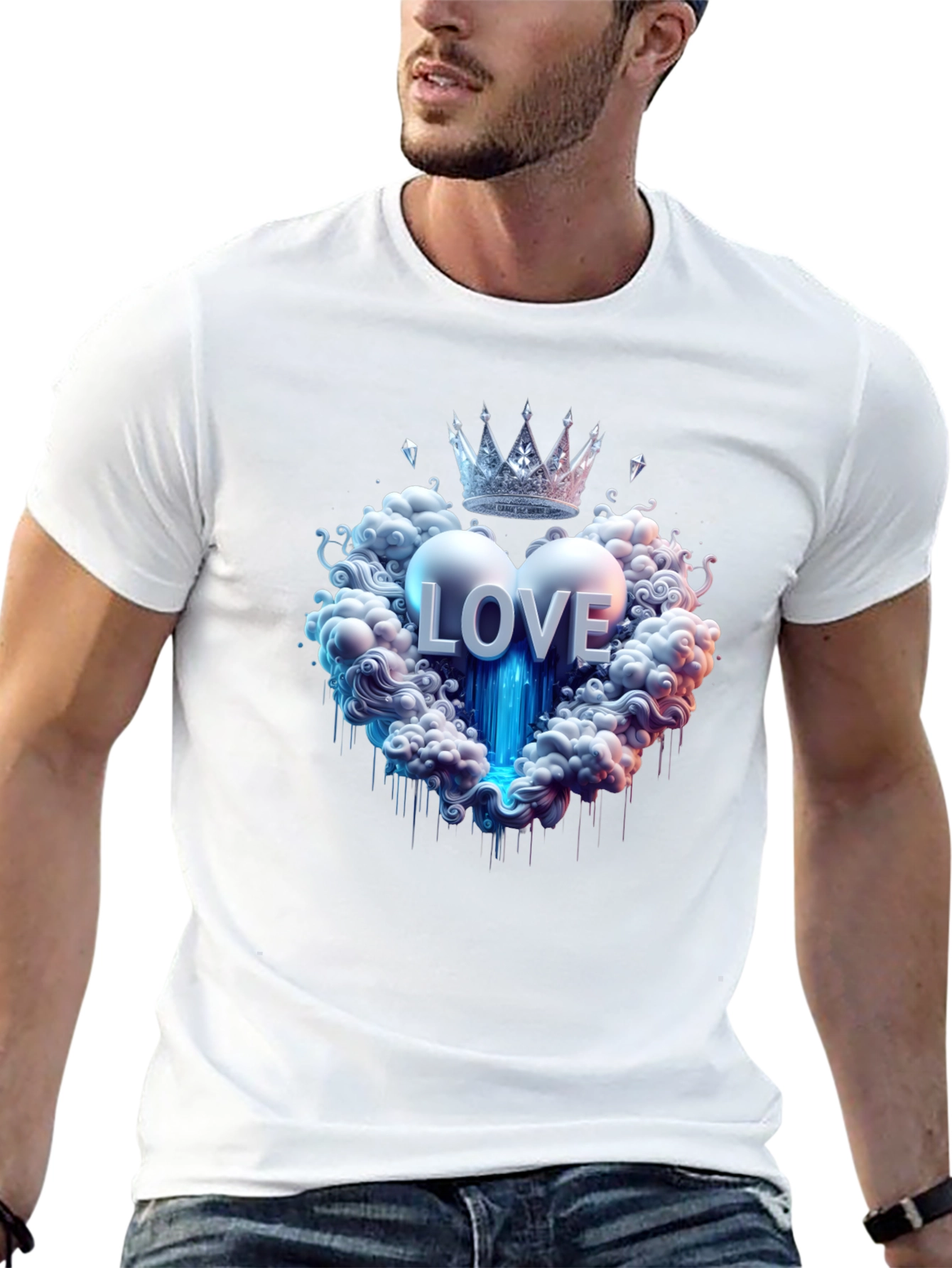 Love Crown Black T-Shirt