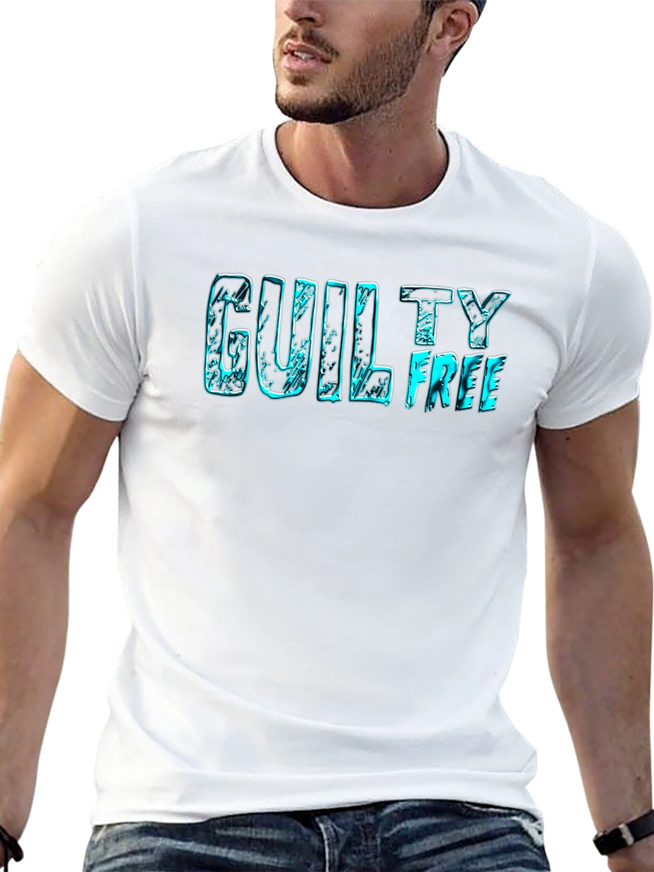 Guilty Free Graphic Tee - Cool Design