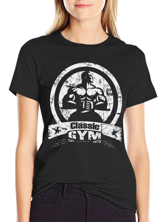 Classic Gym Black T-Shirt - Bodybuilding Apparel