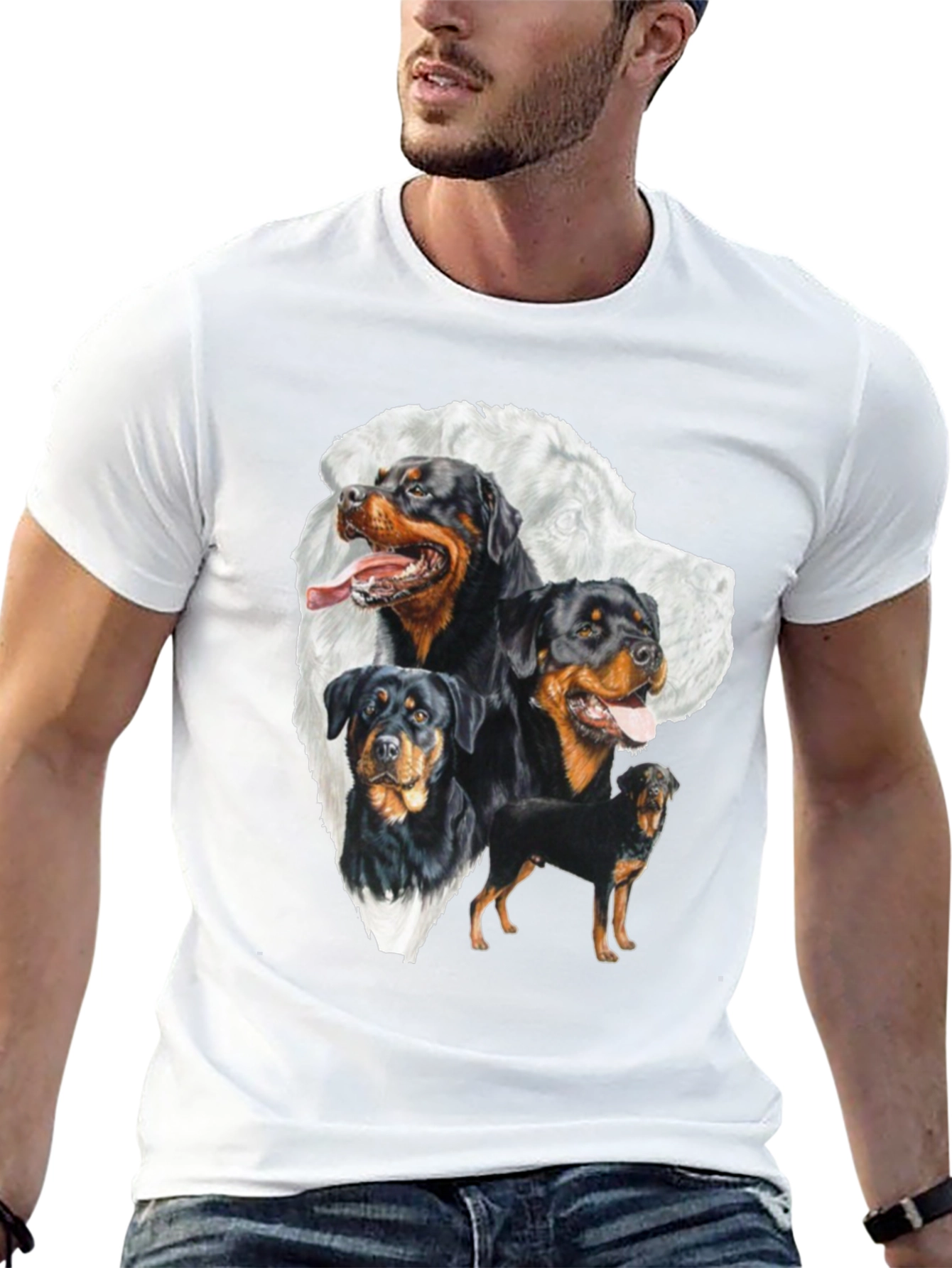 Rottweiler Dog Breed T-Shirt Graphic Tee