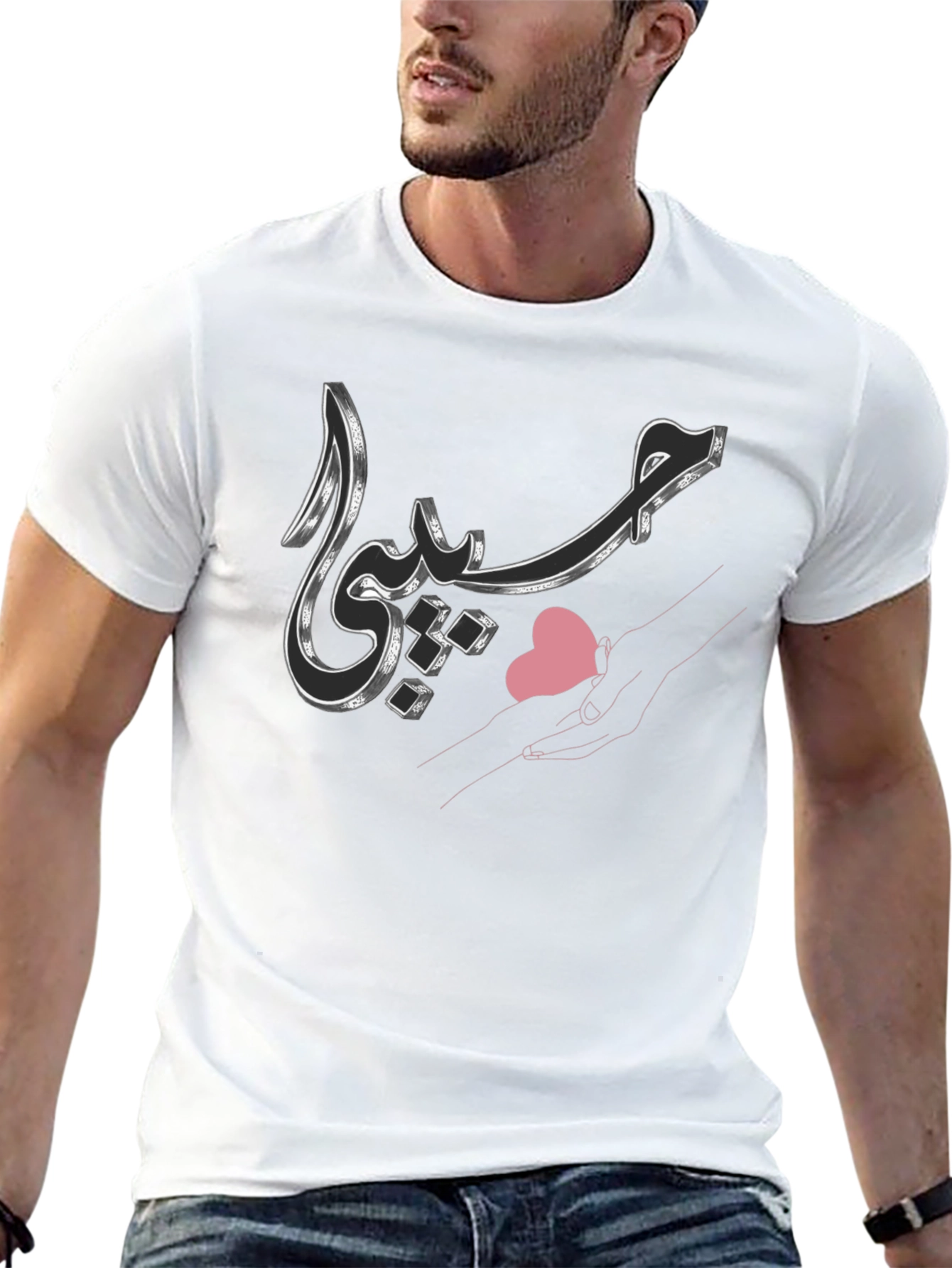 Arabic Script Graphic Black Tee