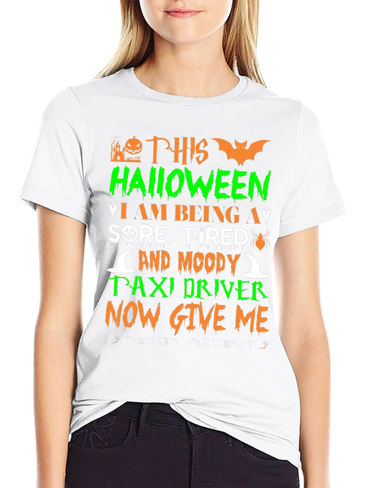 Halloween Taxi Driver T-Shirt