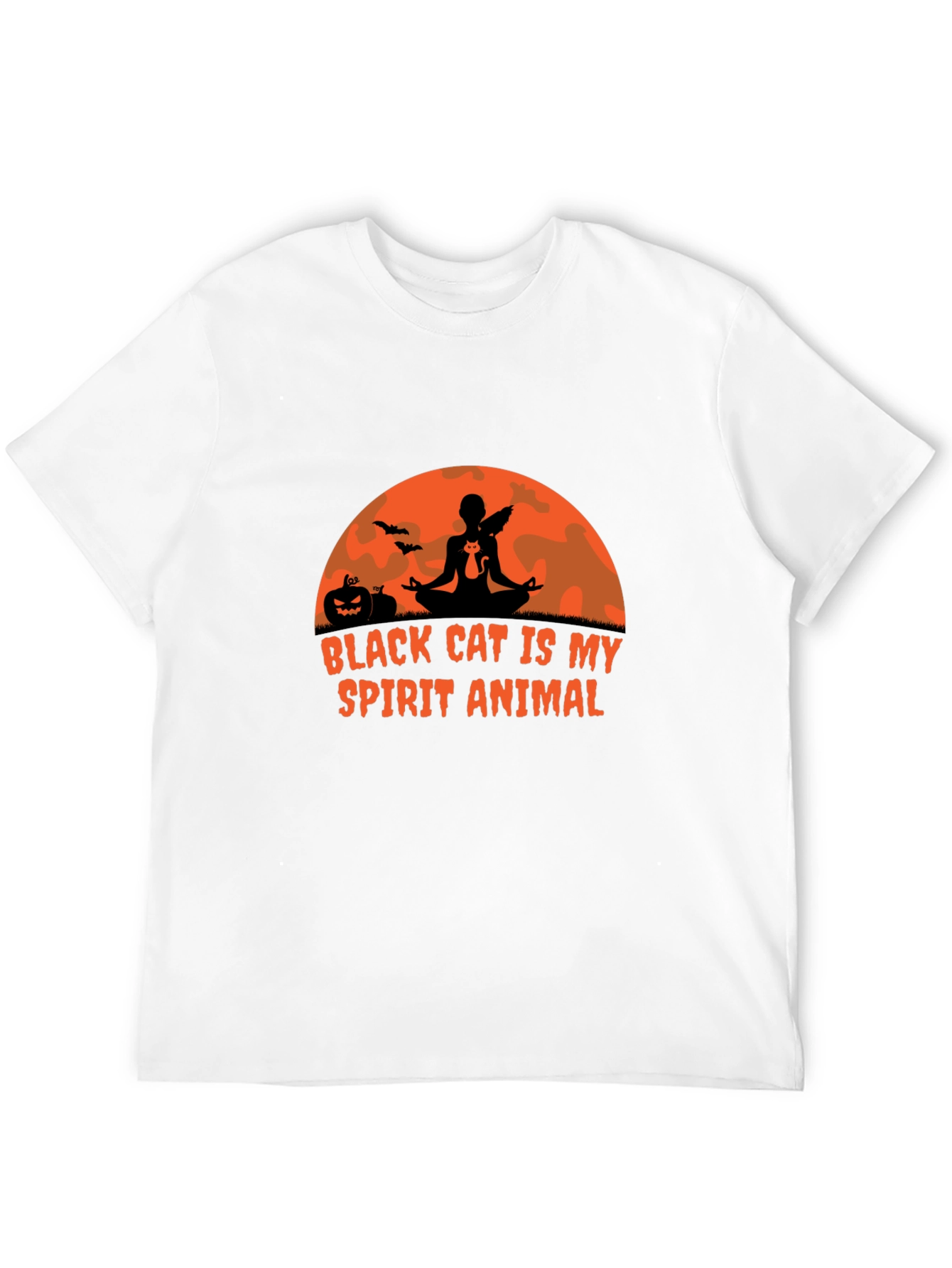 Black Cat Spirit Animal Graphic Tee