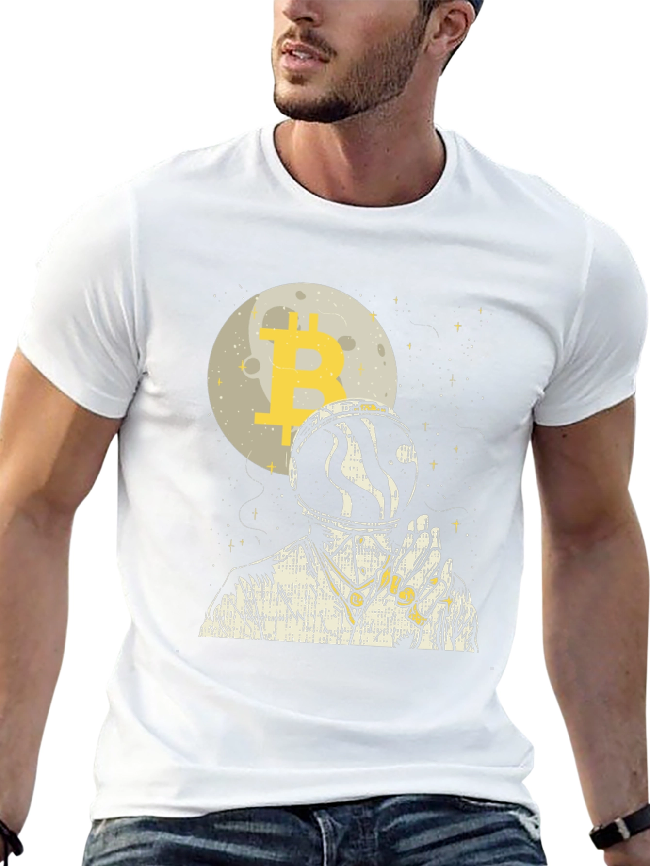 Bitcoin Astronaut Graphic Tee - Black